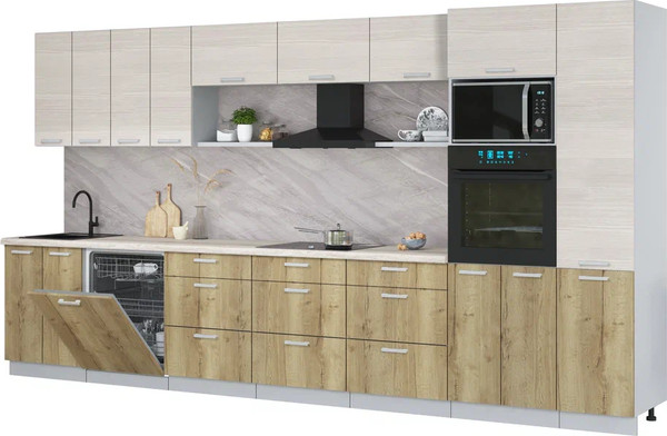 Кухонный гарнитур Интерлиния Мила Лайт 4.0-ПМ1  - фото