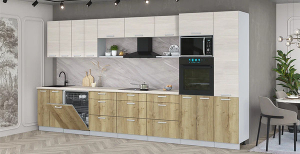 Кухонный гарнитур Интерлиния Мила Лайт 4.0-ПМ1 