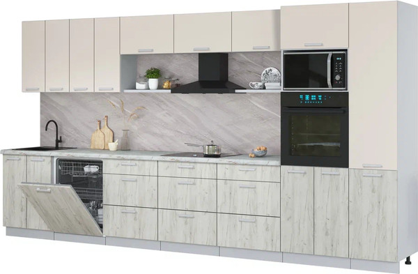 Кухонный гарнитур Интерлиния Мила Лайт 4.0-ПМ1  - фото