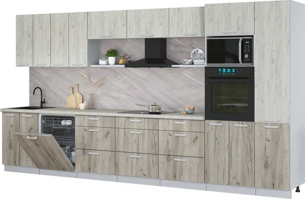 Кухонный гарнитур Интерлиния Мила Лайт 4.0-ПМ1 - фото