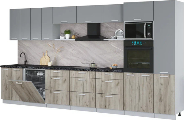 Кухонный гарнитур Интерлиния Мила Лайт 4.0-ПМ1  - фото