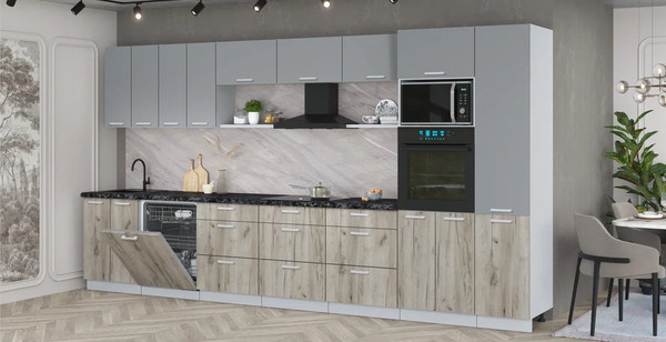 Кухонный гарнитур Интерлиния Мила Лайт 4.0-ПМ1 