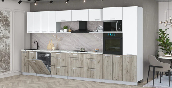 Кухонный гарнитур Интерлиния Мила Лайт 4.0-ПМ1 