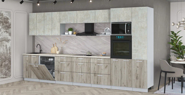 Кухонный гарнитур Интерлиния Мила Лайт 4.0-ПМ1 