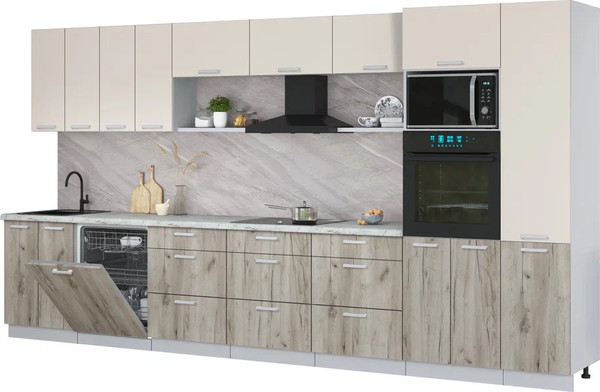 Кухонный гарнитур Интерлиния Мила Лайт 4.0-ПМ1  - фото