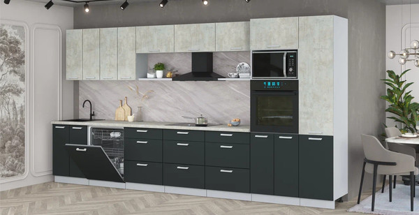 Кухонный гарнитур Интерлиния Мила Лайт 4.0-ПМ1 