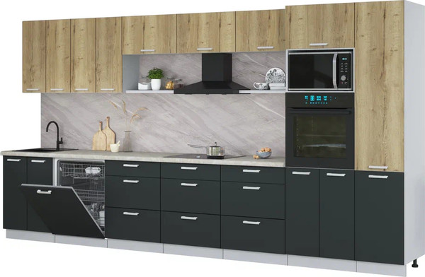 Кухонный гарнитур Интерлиния Мила Лайт 4.0-ПМ1  - фото