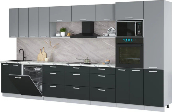 Кухонный гарнитур Интерлиния Мила Лайт 4.0-ПМ1  - фото