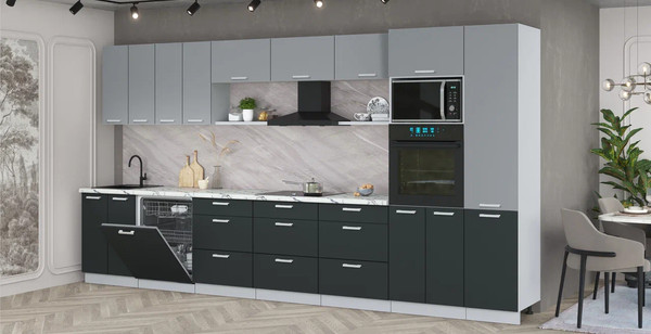 Кухонный гарнитур Интерлиния Мила Лайт 4.0-ПМ1 