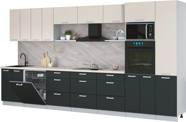 Кухонный гарнитур Интерлиния Мила Лайт 4.0-ПМ1  - фото