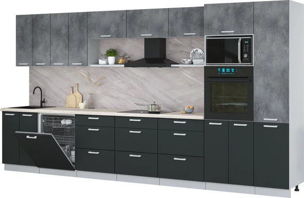 Кухонный гарнитур Интерлиния Мила Лайт 4.0-ПМ1  - фото