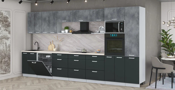 Кухонный гарнитур Интерлиния Мила Лайт 4.0-ПМ1 