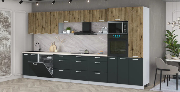 Кухонный гарнитур Интерлиния Мила Лайт 4.0-ПМ1 