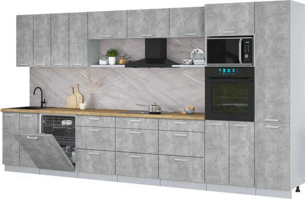 Кухонный гарнитур Интерлиния Мила Лайт 4.0-ПМ1  - фото