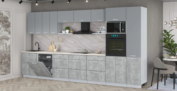 Кухонный гарнитур Интерлиния Мила Лайт 4.0-ПМ1 