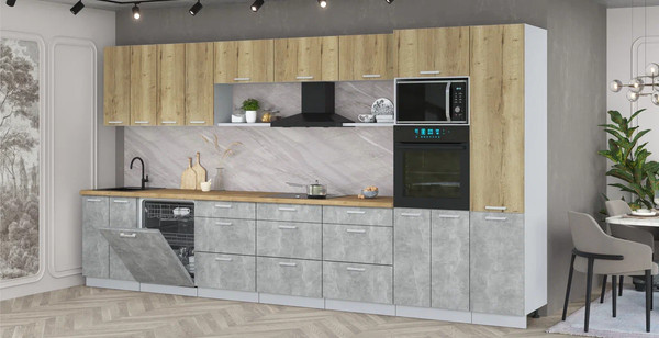 Кухонный гарнитур Интерлиния Мила Лайт 4.0-ПМ1 