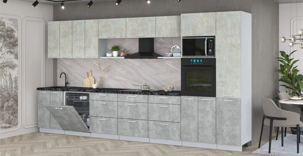 Кухонный гарнитур Интерлиния Мила Лайт 4.0-ПМ1 