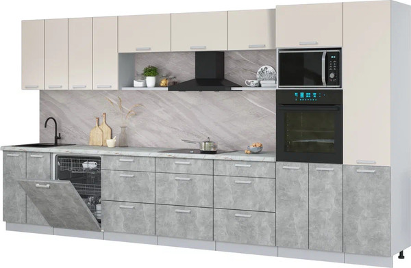 Кухонный гарнитур Интерлиния Мила Лайт 4.0-ПМ1  - фото