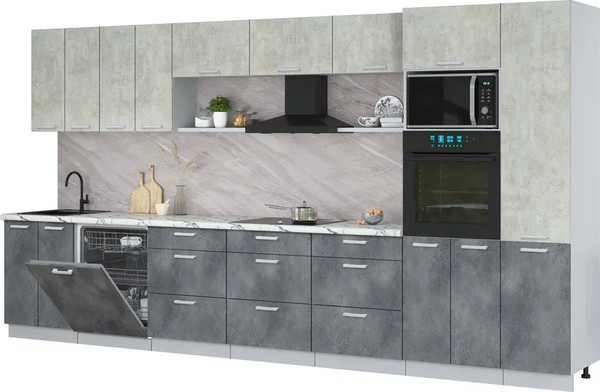 Кухонный гарнитур Интерлиния Мила Лайт 4.0-ПМ1 - фото