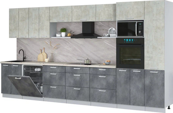 Кухонный гарнитур Интерлиния Мила Лайт 4.0-ПМ1  - фото