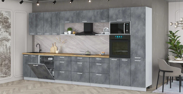 Кухонный гарнитур Интерлиния Мила Лайт 4.0-ПМ1 