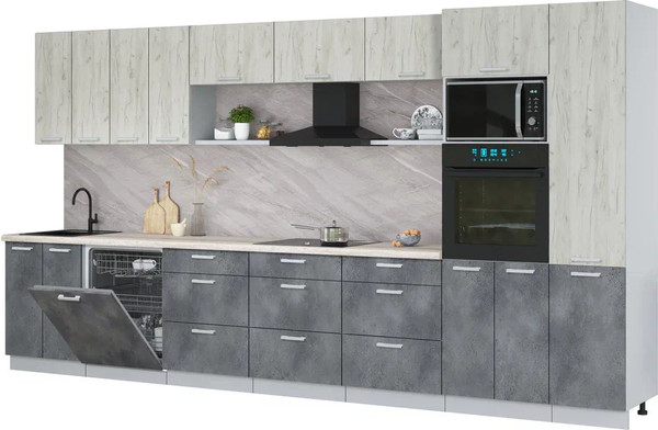 Кухонный гарнитур Интерлиния Мила Лайт 4.0-ПМ1  - фото