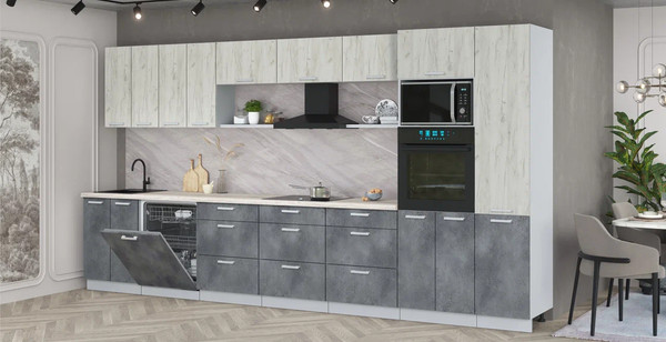 Кухонный гарнитур Интерлиния Мила Лайт 4.0-ПМ1 