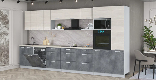 Кухонный гарнитур Интерлиния Мила Лайт 4.0-ПМ1 