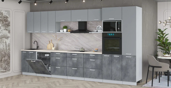 Кухонный гарнитур Интерлиния Мила Лайт 4.0-ПМ1 