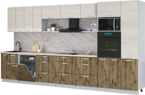 Кухонный гарнитур Интерлиния Мила Лайт 4.0-ПМ1  - фото