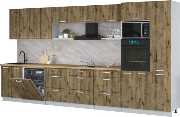 Кухонный гарнитур Интерлиния Мила Лайт 4.0-ПМ1  - фото