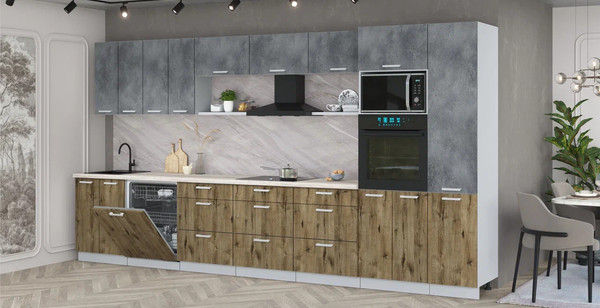 Кухонный гарнитур Интерлиния Мила Лайт 4.0-ПМ1 