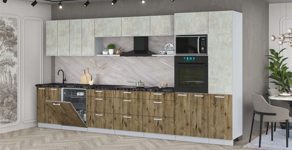 Кухонный гарнитур Интерлиния Мила Лайт 4.0-ПМ1 