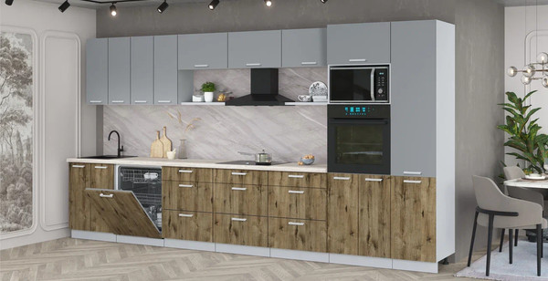 Кухонный гарнитур Интерлиния Мила Лайт 4.0-ПМ1 