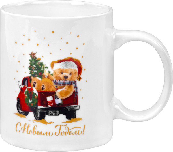 Кружка Золотая сказка Мишка на машинке / 592543 - фото