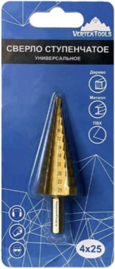 Сверло Vertex Tools Ступенчатое / 4-25 - фото