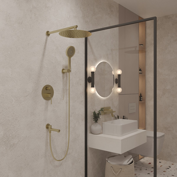 Душевая система со смесителем Oliveeka OL-939017-BG