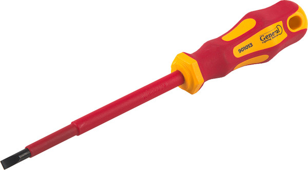 Отвертка General Lighting Шлицевая диэлектрическая SL5.5x125 G-Pro 1000V / 901013 - фото