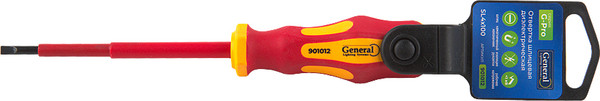 Отвертка General Lighting Шлицевая диэлектрическая SL4x100 G-Pro 1000V / 901012