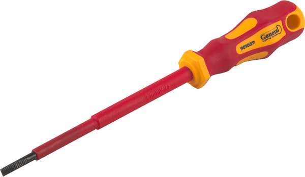 Отвертка General Lighting Шлицевая диэлектрическая SL3.5x100 G-Pro 1000V / 901011 - фото