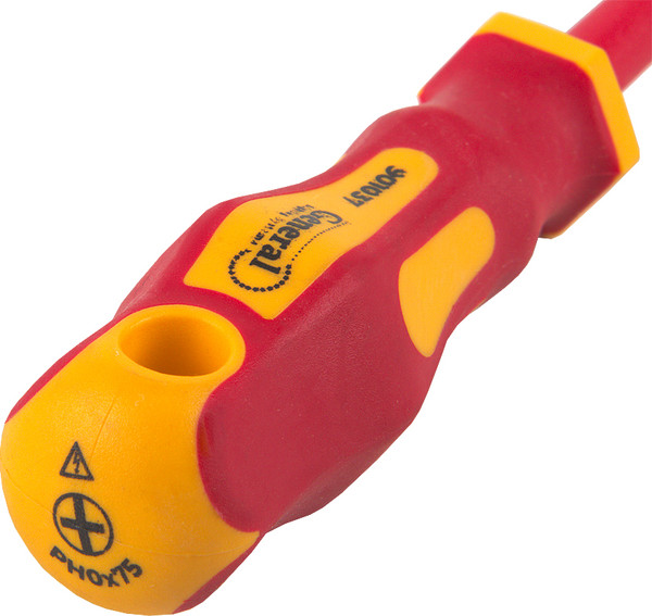 Отвертка General Lighting Крестовая диэлектрическая PH0x75 G-Pro 1000V / 901007