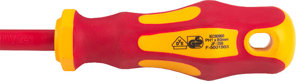 Отвертка General Lighting Крестовая диэлектрическая PH1x80 G-Pro 1000V / 901008