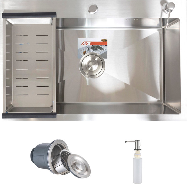 Мойка кухонная AKS Прямоугольная 70x46 - фото