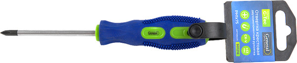 Отвертка General Lighting Крестовая PH1x75 / 901216