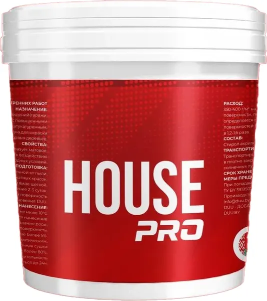 Краска House Pro ВД-АК для ванны и кухни влагостойкая - фото