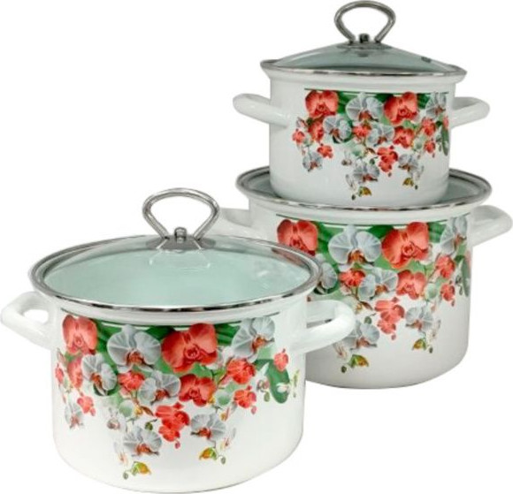 Набор кастрюль КМЗ Аристократка-5-1-Люкс стиль / 92304 - фото