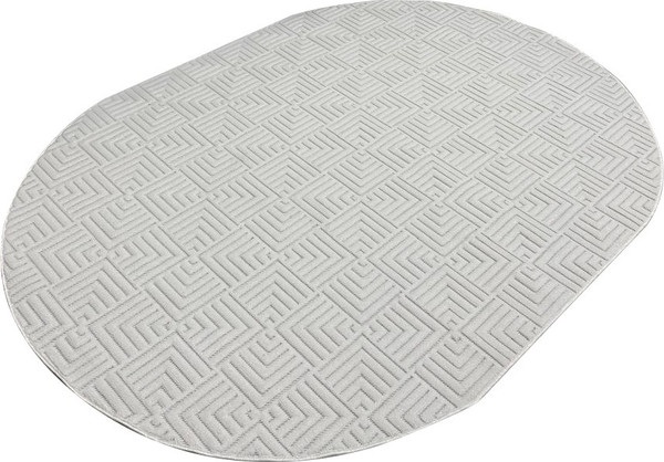 Коврик Radjab Carpet Сканди Сизаль Овал 10658A / 12980 - фото