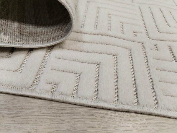 Коврик Radjab Carpet Сканди Сизаль Овал 10658A / 12980