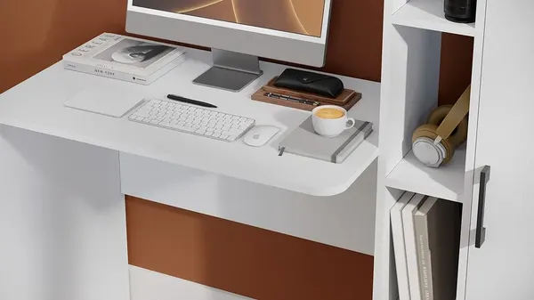 Письменный стол ТриЯ Бейли (белый ясень)