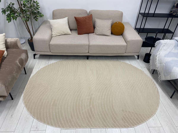 Коврик Radjab Carpet Сканди Сизаль Овал 10935A / 13003